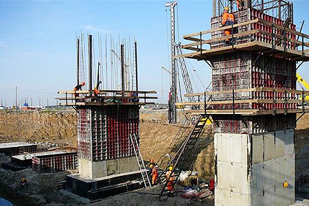 Опалубка мостовых опор стальная мелкощитовая МСК — характеристики и описание