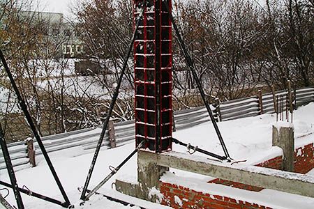Опалубка колонн мелкощитовая стальная модульная МСК — характеристики и описание