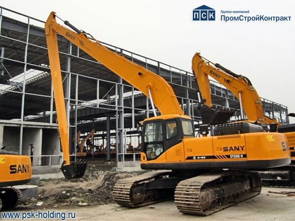 Гидравлический гусеничный экскаватор SANY SY335C — характеристики и описание