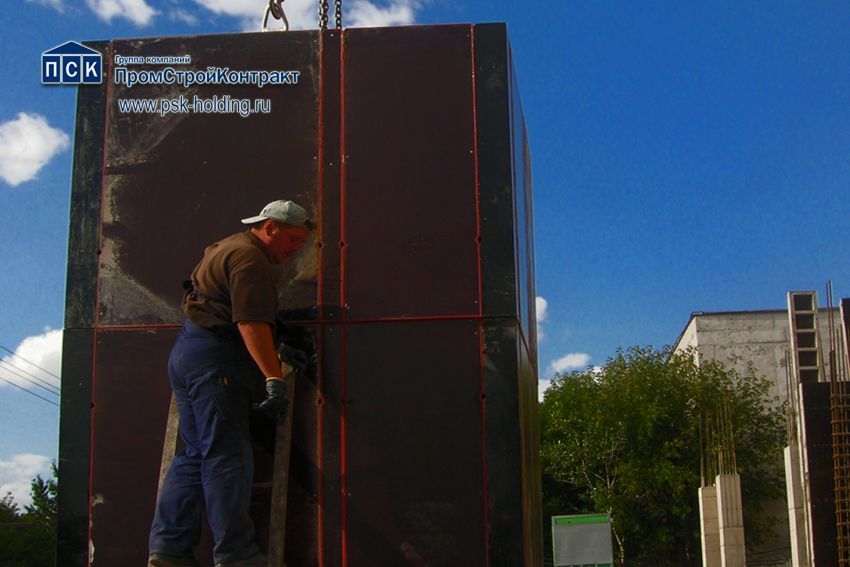 Опалубка лифтовых шахт мелкощитовая стальная МСК — характеристики и описание
