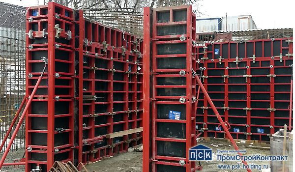 Опалубка колонн стальная крупнощитовая PSK-DELTA (ПСК-ДЕЛЬТА, 3 мм профиль) — характеристики и описание